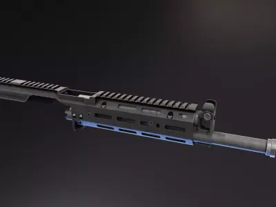 SAG AK MK3 Chassis Low-poly 3D model