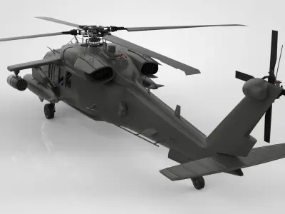 Black Hawk Sikorsky UH-60 3D model