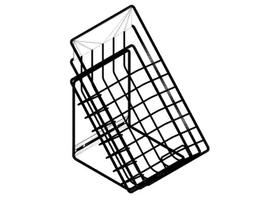 Wire Basket Free low-poly 3D model