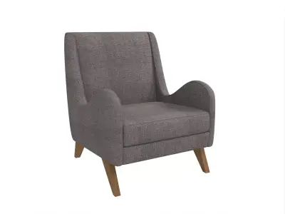 Tusk Occasional Chair with Armrest replicated Free low-poly 3D model