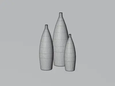 Free Vases Free low-poly 3D model