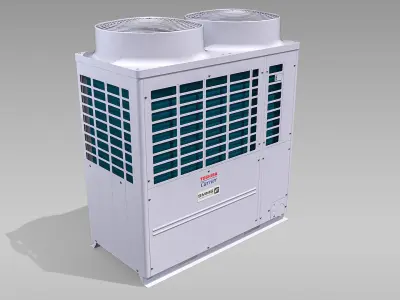 20hp Toshiba Carrier VRF Heat Recovery Outdoor Unit Low-poly 3D model