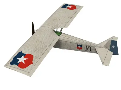Vickers Type 121 Wibault Scout 3D model