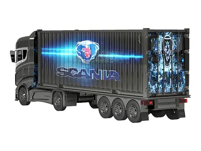 Scania R1000 Low-poly 3D model