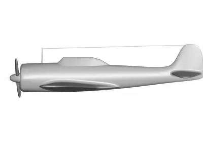 Nakajima Ki-43 Hayabusa 3D model