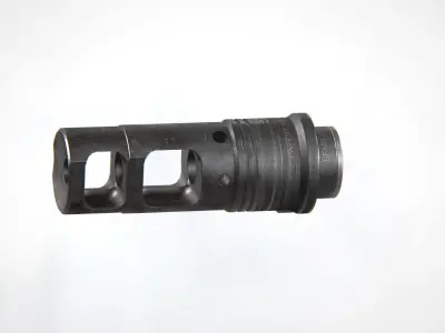 SOCOM-556 Muzzle Brake Low-poly 3D model