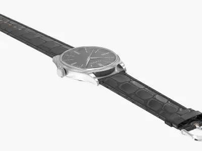 Classic Open Wrist Watch 1 3D model