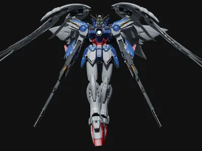 EW Wing Gundam 0 3D model