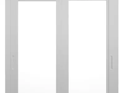 Sliding Door Low-poly 3D model purchase