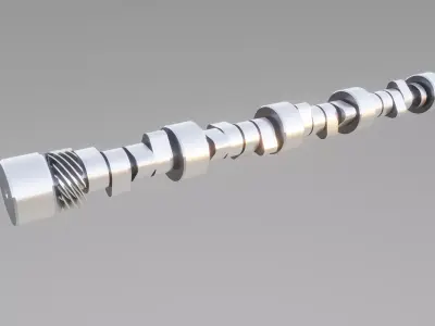 Small Block Chevy OEM roller Camshaft - Low Poly Free 3D model
