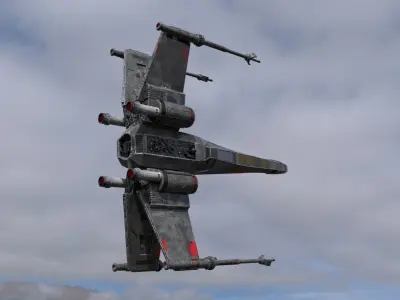 star wars t-65 Free 3D model