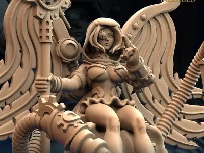 The Aether Weaver Priestess 3D print model