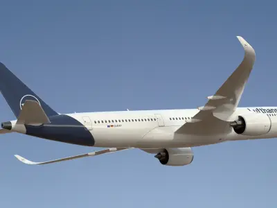 Lufthansa Airbus A350 SC 3D model
