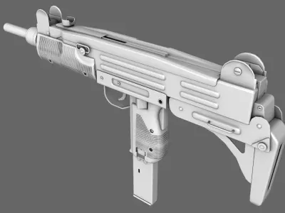 SMG UZI Machine Gun 3D model