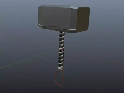 Thor Hammer 3d model Free 3D model