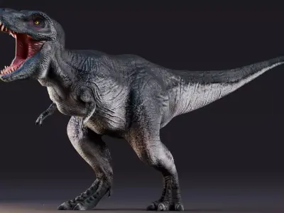 Low poly Realistic Dinosaur - Tyrannosaurus Rex Low-poly 3D model