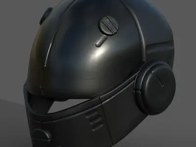 Helmet scifi military combat 3d Low-poly 3D model