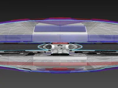 Inverted Radial Ionostar Craft - Concept 3D model