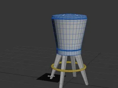  friends bench 3D model