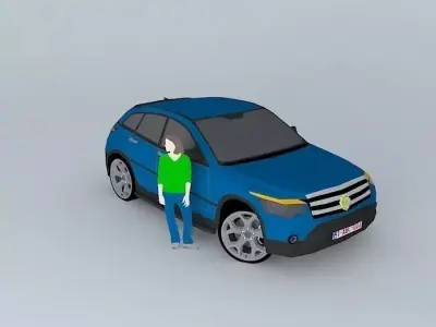 Suv car NEG E2 2013 Free 3D model