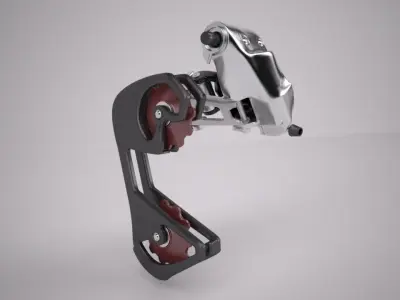 Mountain Bike Rear Gear Changer Mechanism 3D model