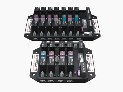 Speedwire relay controllers bundle Low-poly 3D model