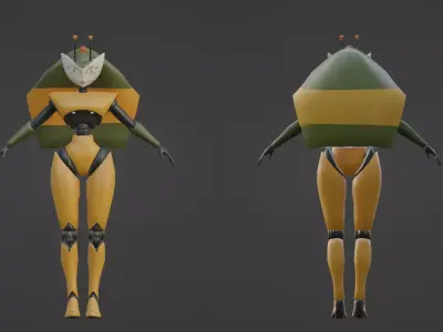 Queen Vexus Low-poly 3D model