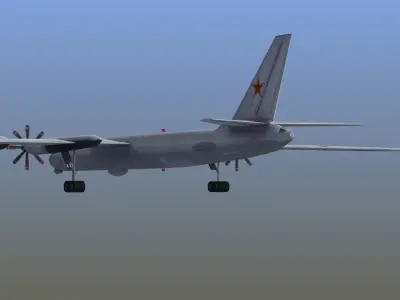 Bear F Aircraft Low-poly 3D model