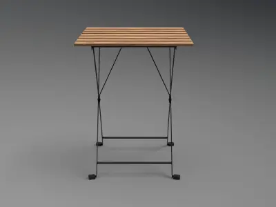 TARNO table black Low-poly 3D model