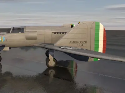 SAI Ambrosini SS-4 3D model