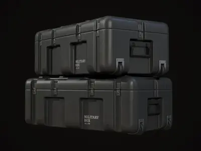 MilitaryCase 02 Low-poly 3D model