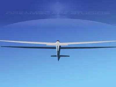 Glaser Dirks DG-200 15-metre Sailplane V09 3D model