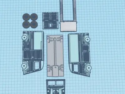 Citroen Printable Box Van 3D print model