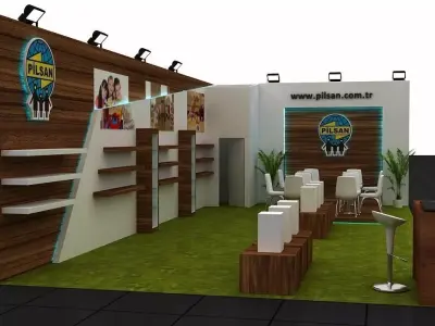 Exhibition Stand -2 3D model