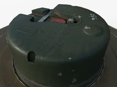 Mine TM-72 Low-poly 3D model