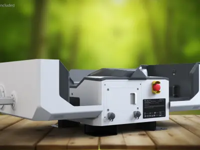 DJI Outdoor Drone Charging Station Grey Rigged for Cinema 4D 3D model