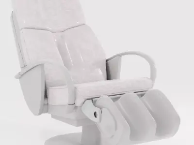 Armchair C18 Low-poly 3D model