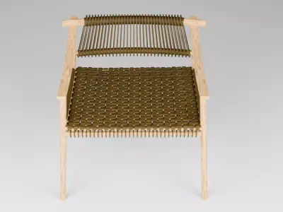 Woven Outdoor Chair 3D model