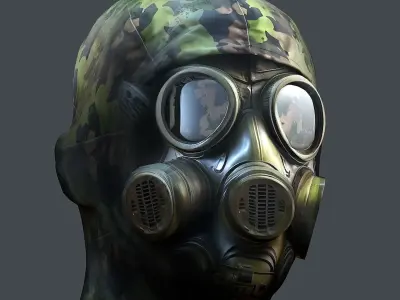 Helmet 3d model military combat Military Low-poly Low-poly Low-poly 3D model