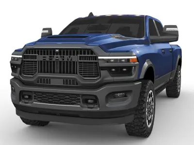 RAM Heavy Duty 2025 Low-poly 3D model