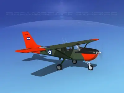 Cessna T-41 Mescalero Salvador Air Force 3D model