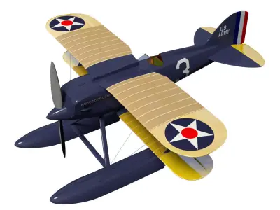 Curtiss R3C2 3D model