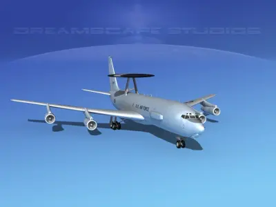 Boeing E-3C Sentry USAF 3D model