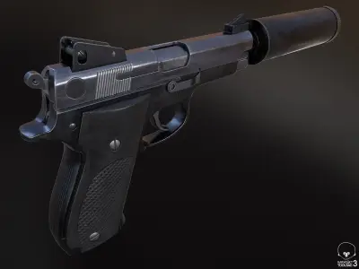 Mk 22 Mod 0 Low-poly 3D model