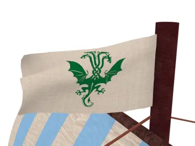 Viking Ship 2 3D model