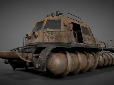 Screw Propelled Amphibious Vehicle 3D model