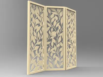 MAGNOLIA LEAVES PANEL Free 3D print model
