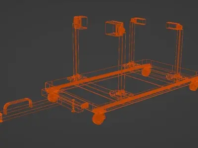 Dolly Support for Engines  3D model