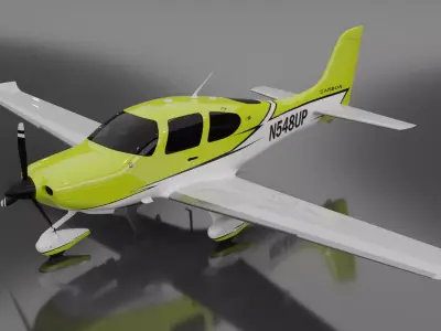 Cirrus SR22 - 8 Colors Included 3D model