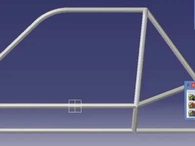 baja rollcage cad model 3D model